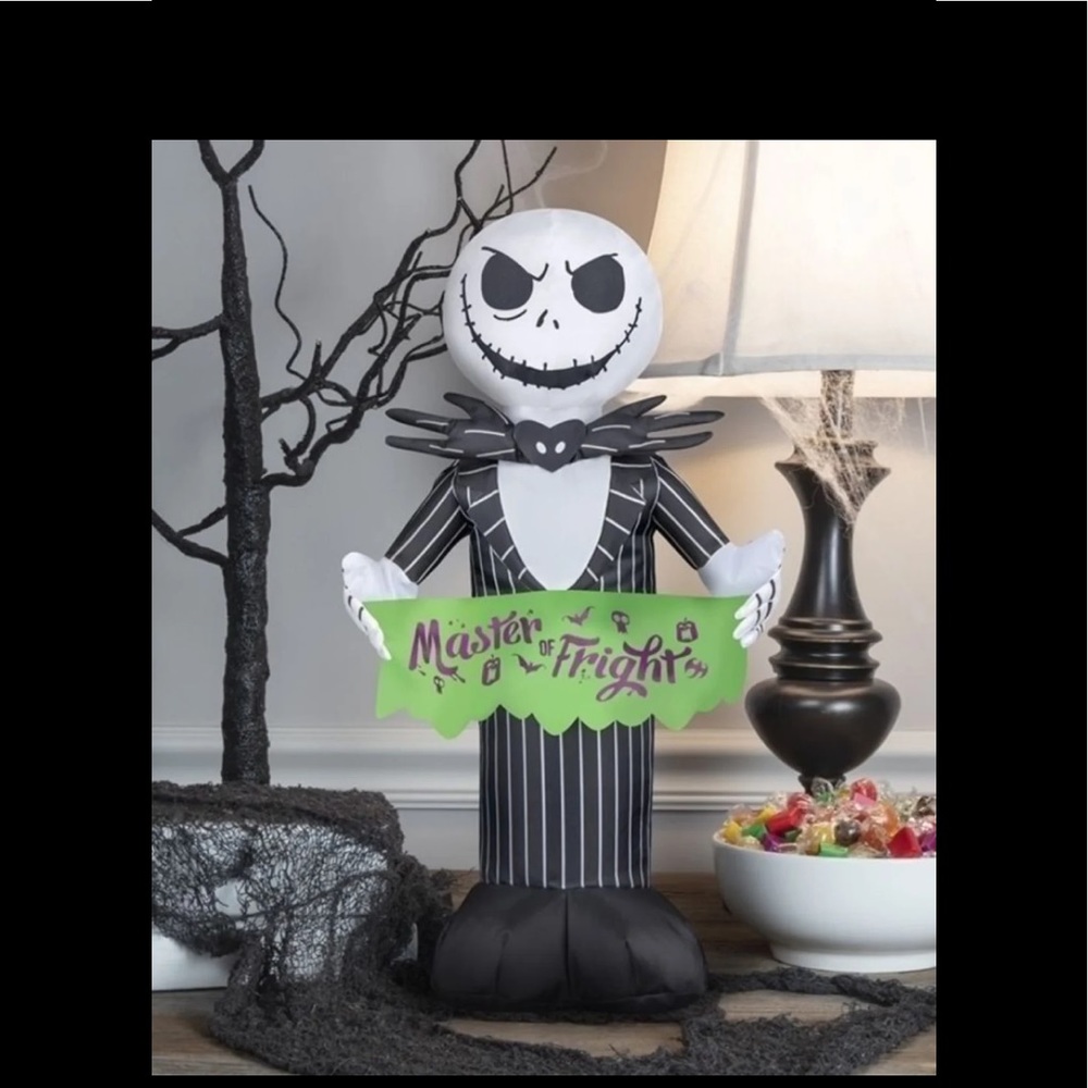 Jack Skellington RARE Table Top Inflatable Nightmare Before Christmas Brand New